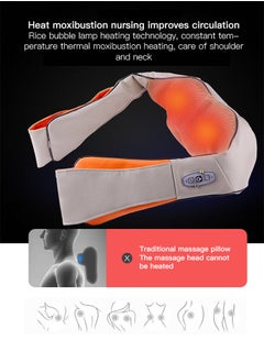 Sharpdo Neck and Back Massager with Soothing Heat, Electric Deep Tissue 3D Kneading Massage Pillow for Shoulder, Leg, Full Body Muscle Pain Relief, Car, Office and Home Use  - Image 2