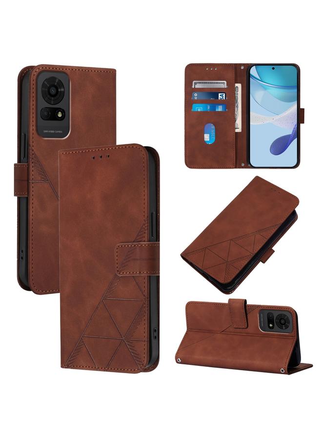 erorex Case For TCL 50 LE 5G Crossbody 3D Embossed Flip Leather Phone Case  - Image 1