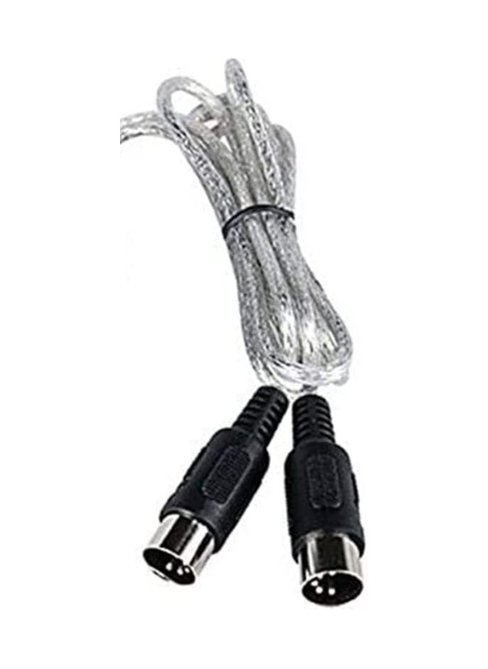 Generic - USB Midi In-Out Interface Cable Line Converter PC / Laptop to Music Keyboard Adapter - Image 1