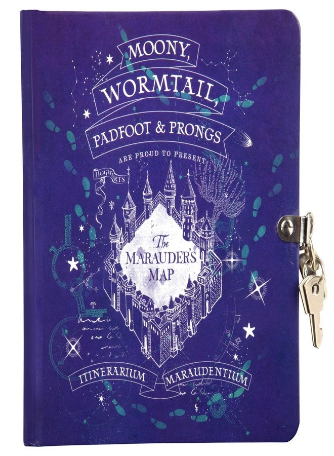 Harry Potter Diary for Kids, 2-Pack - Marauder's Map & Honeydukes - Lock & Key Journals, 216 Pages - Officially Licensed - Book & Movie Gift for Girls, Boys, Teens - 6+ - Image 2