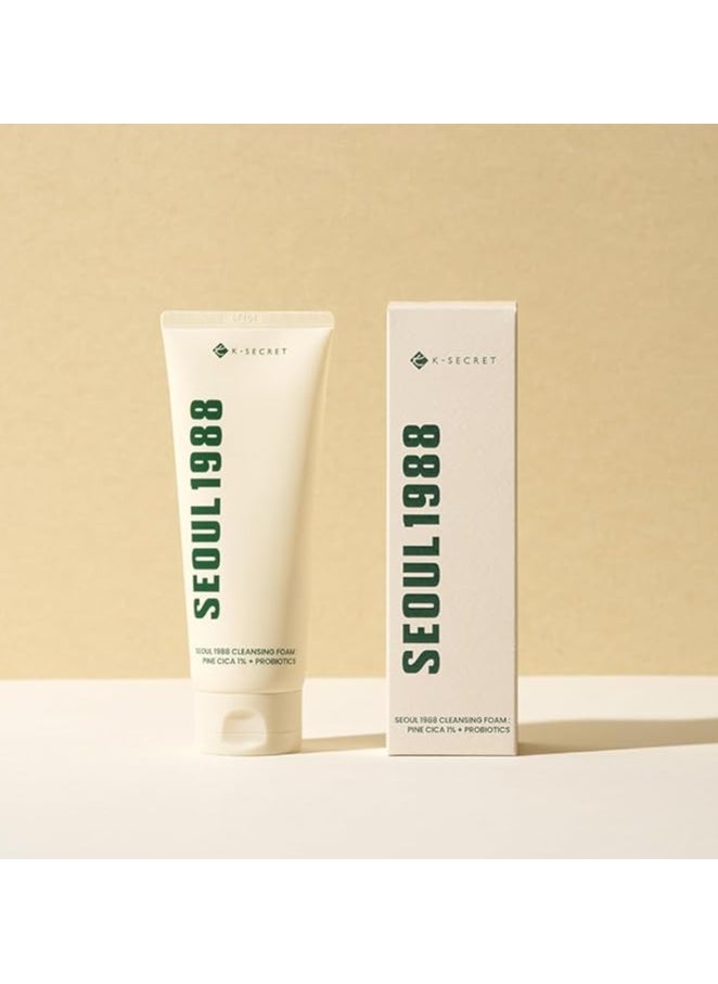 K-SECRET - SEOUL 1988 Cleansing Foam : Pine Cica 1% + Probiotics 150 ml - Image 1