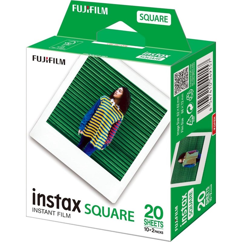 INSTAX SQUARE ISO 800 film with white border, 2 X 10 shot pack - Image 5