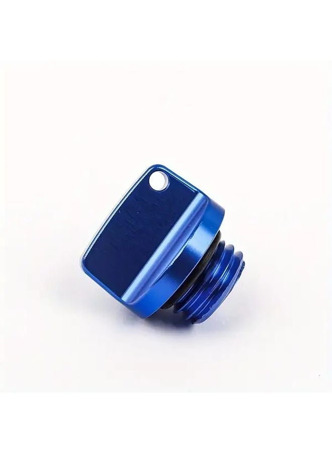 Blue Motorcycle M20x2 5 Piston Cover Engine Oil Fill Screw Cap Plugs - Image 4