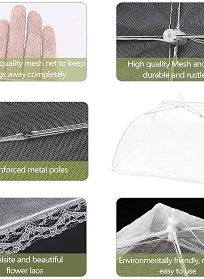 Home Outdoor gauze folding reusable insect-proof food cover-32 x 32cm  - Image 5