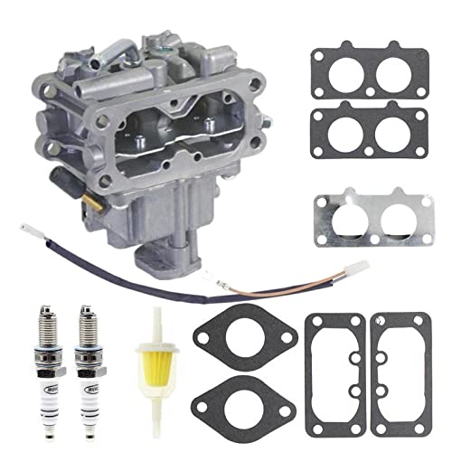 WHFZN Carburetor For Briggs & Stratton 845199 844714 843475 842073 808266 Compatible with 358000 Briggs & Stratton Engines With Spark Plugs and Fuel Filter - Image 1