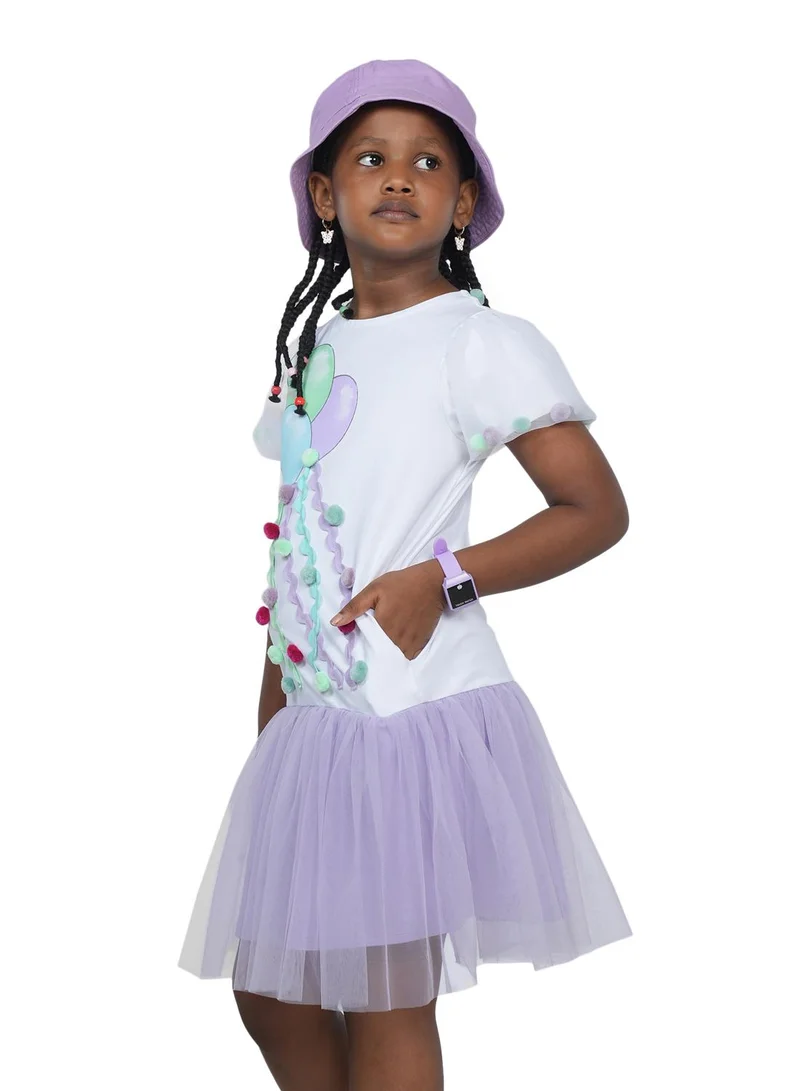 Pilolo Balloon Graphic Dress