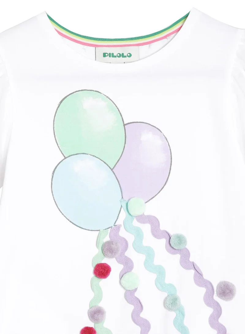 Pilolo Balloon Graphic Dress