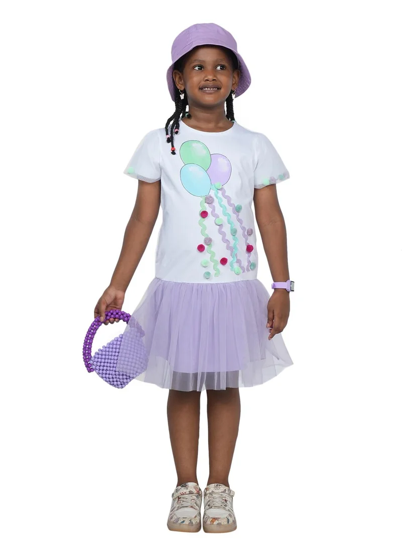 Pilolo Balloon Graphic Dress