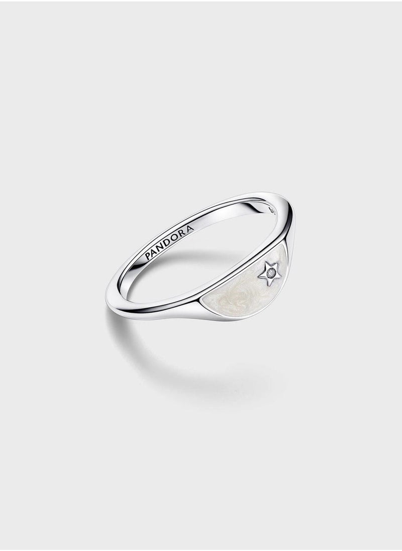 PANDORA Pandora Me Halved Enamel Signet Ring  - Image 1