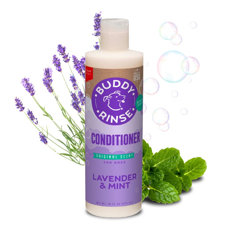 BUDDY BISCUITS Buddy Rinse Conditioner for Dog Grooming Dog, Lavender & Mint, 16 oz. Bottle - Image 1