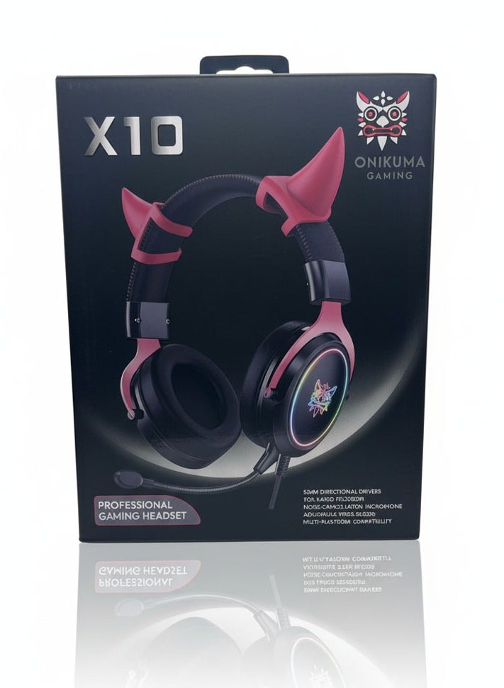 Onikuma X10 Professional Gaming Headset with Surround Sound, Noise-Cancelling Microphone, and Comfortable Over-Ear Cushions – Compatible with PC, PS4, Xbox, and Mobile Devices - Image 3