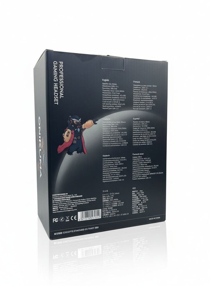 Onikuma X10 Professional Gaming Headset with Surround Sound, Noise-Cancelling Microphone, and Comfortable Over-Ear Cushions – Compatible with PC, PS4, Xbox, and Mobile Devices - Image 5