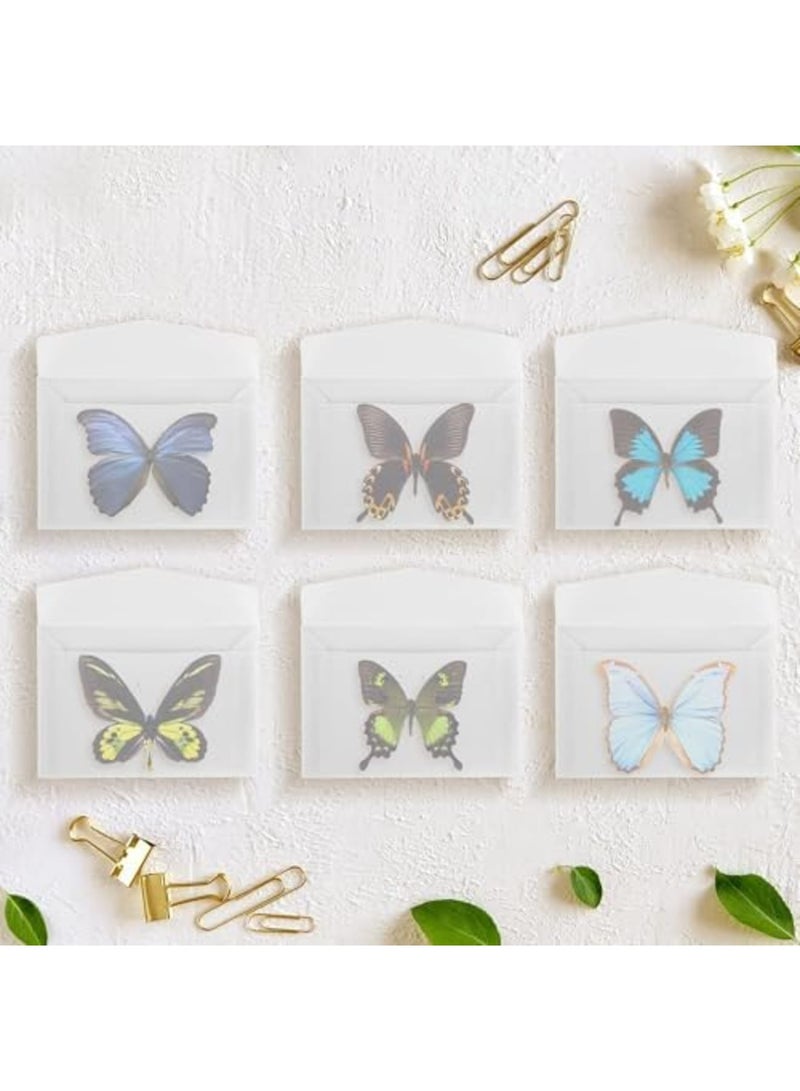 SYOSI 100 Pcs Small Glassine Envelopes, 3.9 × 2.7 Inch Ticket Envelopes for Wedding Favors with 108 Pcs Shinny Heart Stickers, Suitable for Cards, Stamps, Coins - Image 5