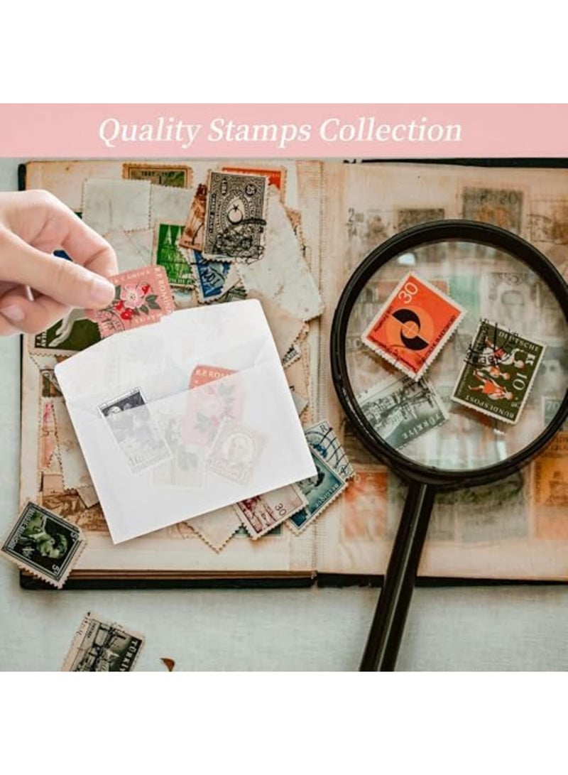 SYOSI 100 Pcs Small Glassine Envelopes, 3.9 × 2.7 Inch Ticket Envelopes for Wedding Favors with 108 Pcs Shinny Heart Stickers, Suitable for Cards, Stamps, Coins - Image 4