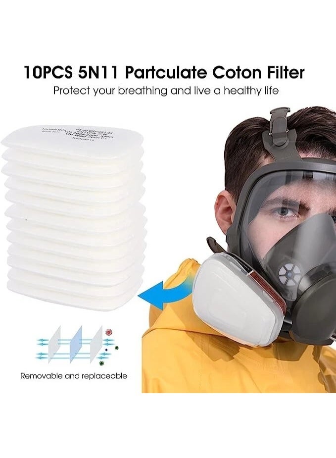 HUMJO Full Face Gas Mask Respirator 6800 Respirator Mask - Respirator with Filter for Chemicals - Epoxy Spray Paint Mask For Paint Dust Soldering Construction Sanding Woodworking etc. - Image 2