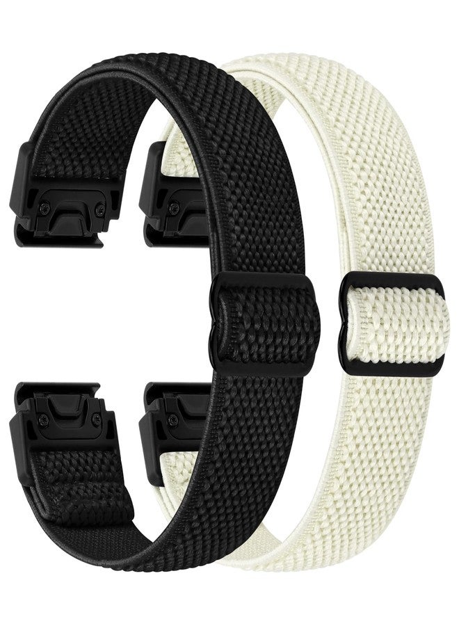 TumpCez Quickfit 22mm Bands for Garmin Fenix 8 47mm/Fenix E 47mm/Fenix 7/Fenix 7 Pro/Fenix 6/Fenix 6 Pro/Fenix 5/5 Plus/Epix Gen 2/Approach S62/S60 Band,Elastic Watch Nylon Strap Wristband - Image 1