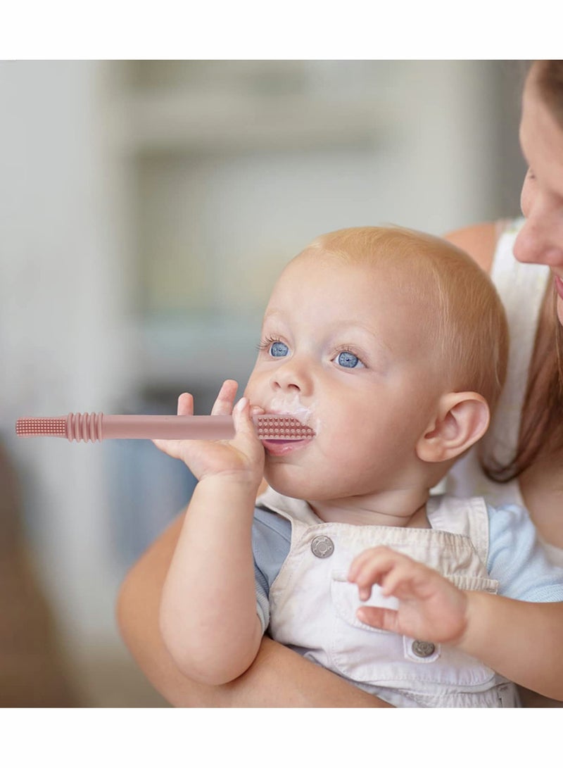 KASTWAVE Hollow Teether Tubes, Silicone Baby Teething Tube Toys, Chew Straws Toy for Babies Molars - Image 3