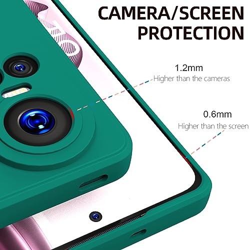 KAPA Matte Protective Lens Flexible Back Cover for Oppo Reno 10 / Reno 10 PRO (5G) | Slim Silicone with Soft Lining Shockproof Full Body Bumper Case (Green) - Image 3