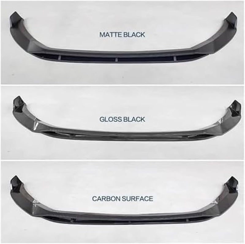 QASULER Matte Black Front Bumper Spoiler Splitter for VW RTEON CC - Image 2
