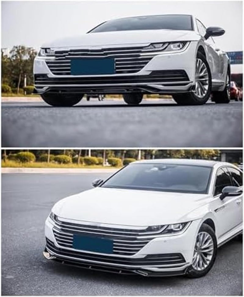 QASULER Matte Black Front Bumper Spoiler Splitter for VW RTEON CC - Image 3