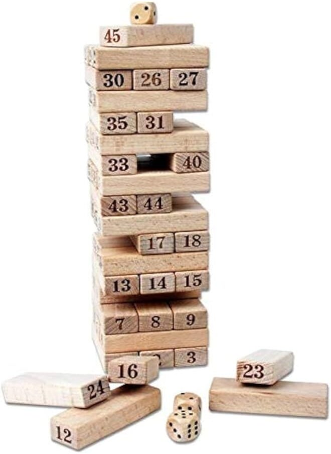 Wood building blocks stacker gameyuturoaa65640 