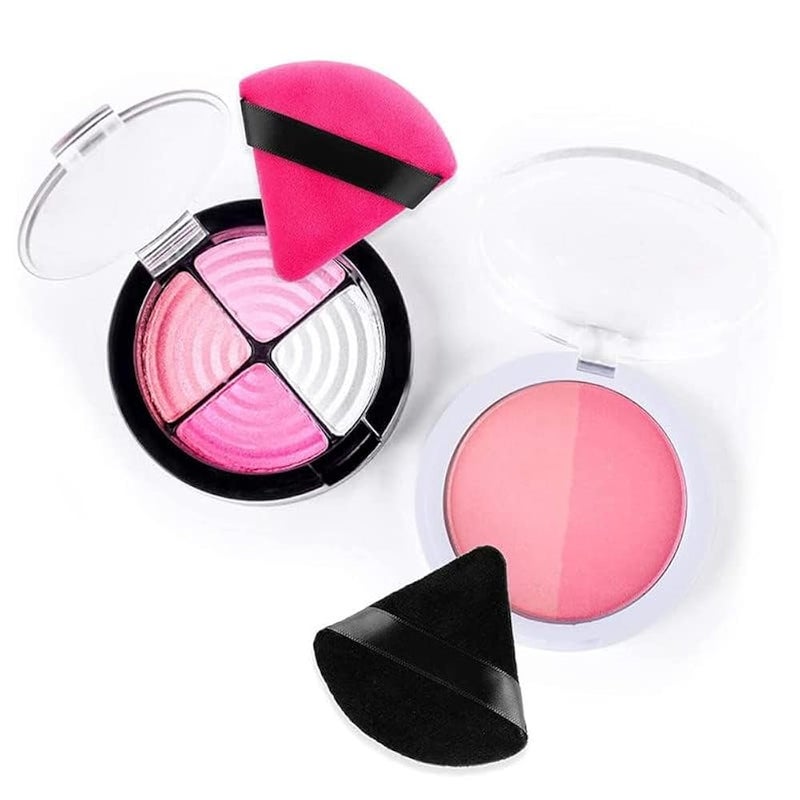 SUNISA 6 Pieces Powder Puff Soft Face Triangle Makeup Puff for Loose Powder Body Cosmetic Foundation Sponges Beauty Blender Makeup Tool Multicolors - Image 3