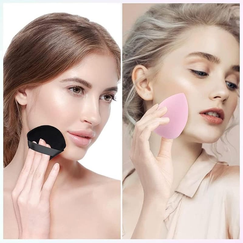 SUNISA 6 Pieces Powder Puff Soft Face Triangle Makeup Puff for Loose Powder Body Cosmetic Foundation Sponges Beauty Blender Makeup Tool Multicolors - Image 4