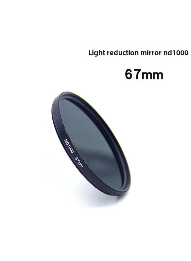 Neutral Density Filter Camera Lens 67mm Medium Gray Density Filter Light Reduction Filter Photography Lens Filter ND2-400 ND1000-Color:Dim Lens ND1000  Separate Lens  - Image 1