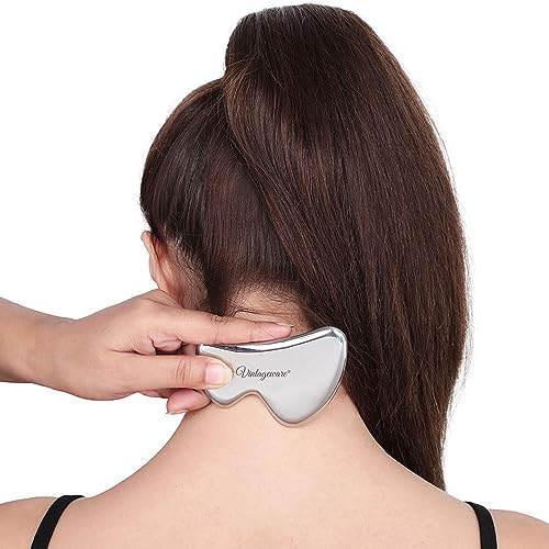 Vintageware® Medical Grade 304 Stainless Steel Gua Sha Guasha Massage Soft Tissue Therapy Used for Back, Legs, Arms, Neck,Shoulder Face (B Shape) - Image 4