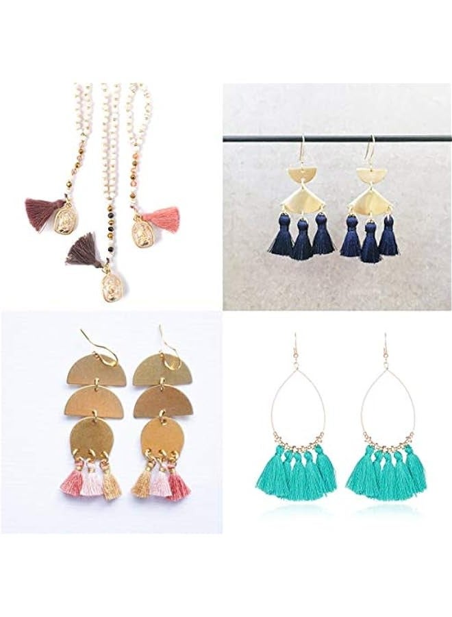 Wholesale Mini Tassel Charms Tiny Short Cotton Thread Tassels Bulk for Crafts and Jewelry Making (95-100PCS - Image 2