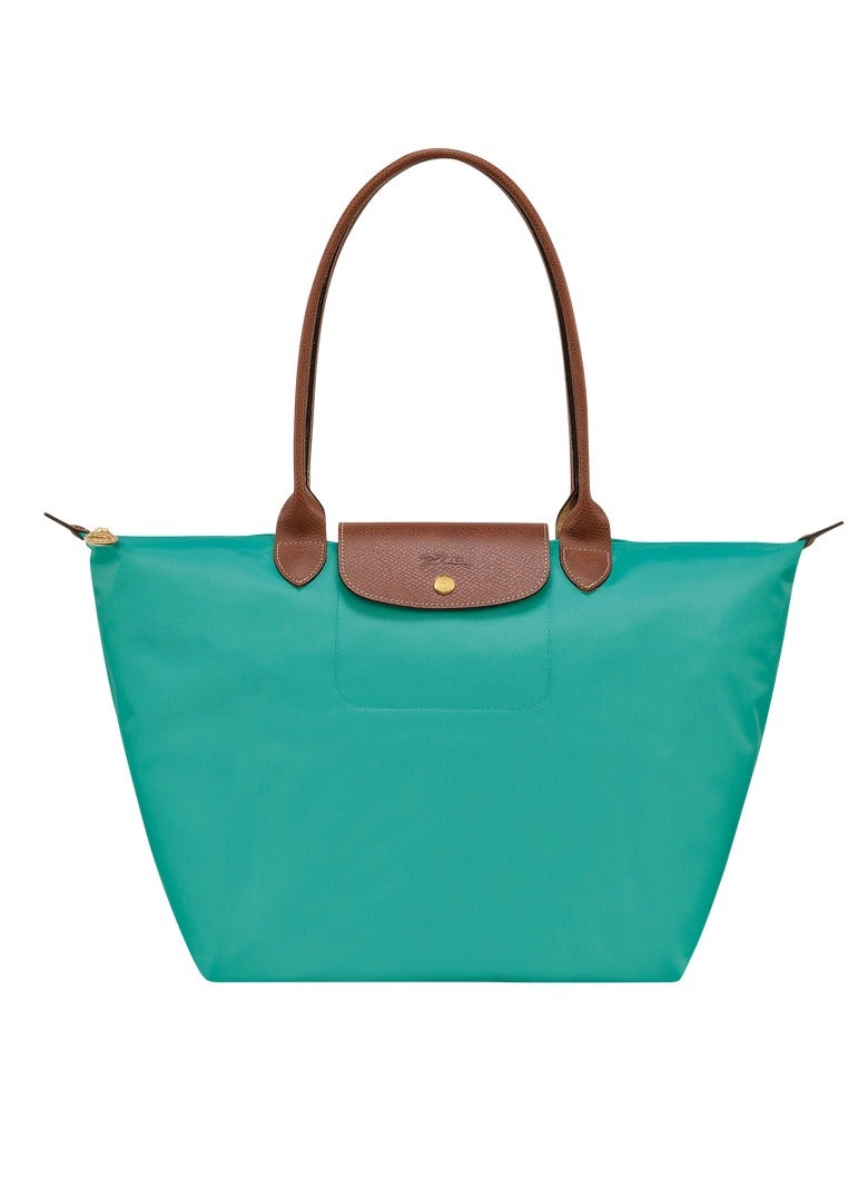Longchamp women's large handbag, handbag, shoulder bag, turquoise blue classic - Image 1