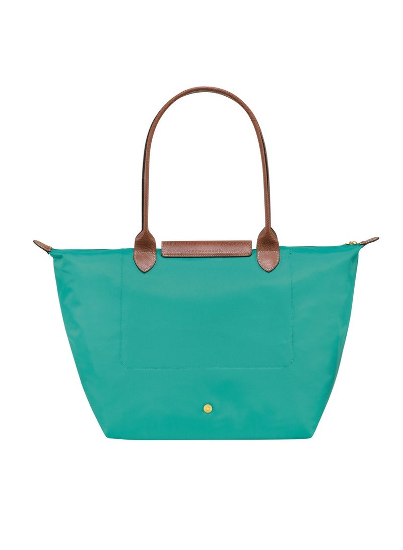 Longchamp women's large handbag, handbag, shoulder bag, turquoise blue classic - Image 4
