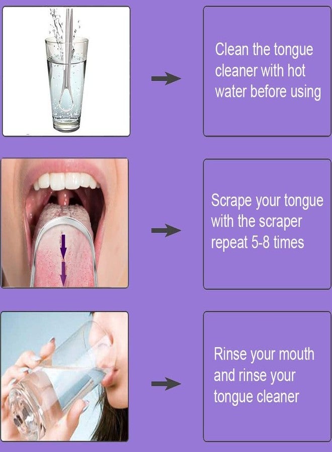 POPAXY Tongue Scraper, Cure Bad Breath, Stainless Steel Tongue Cleaner, Bpa-Free Metal Tongue Scrapers Healthier Breath In Seconds.(1 Pcs) - Image 4