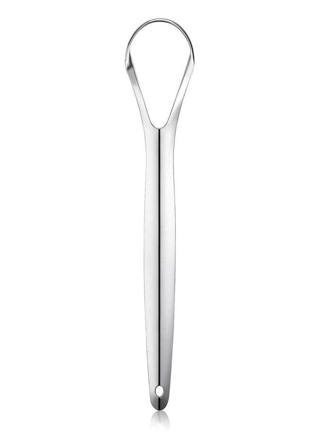 POPAXY Tongue Scraper, Cure Bad Breath, Stainless Steel Tongue Cleaner, Bpa-Free Metal Tongue Scrapers Healthier Breath In Seconds.(1 Pcs) - Image 1