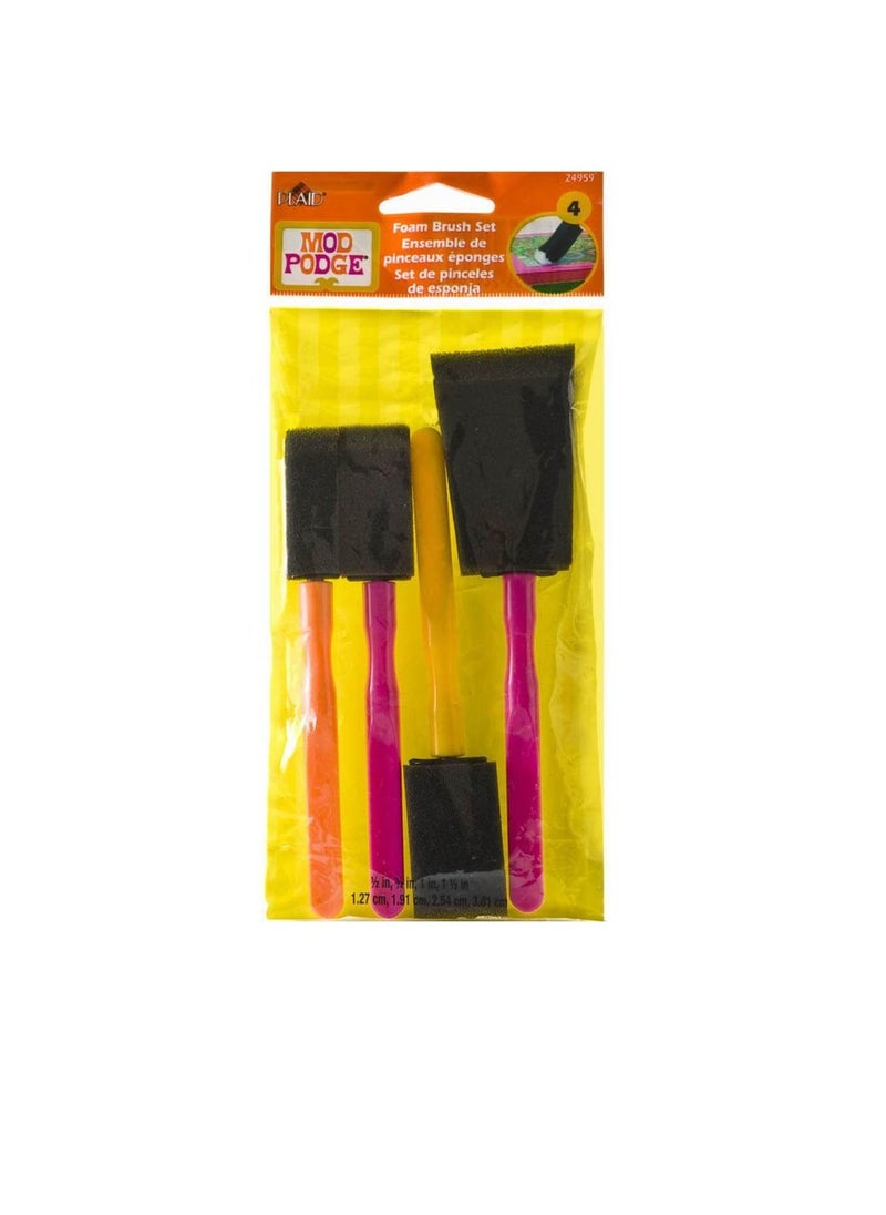 Mod Podge - Mod Podge Foam Brushes 4pcs - Image 1