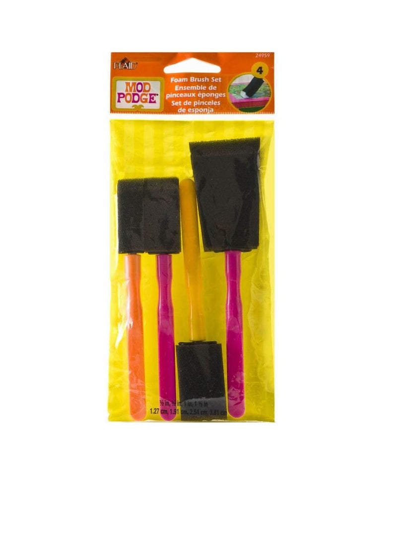 Mod Podge - Mod Podge Foam Brushes 4pcs - Image 1