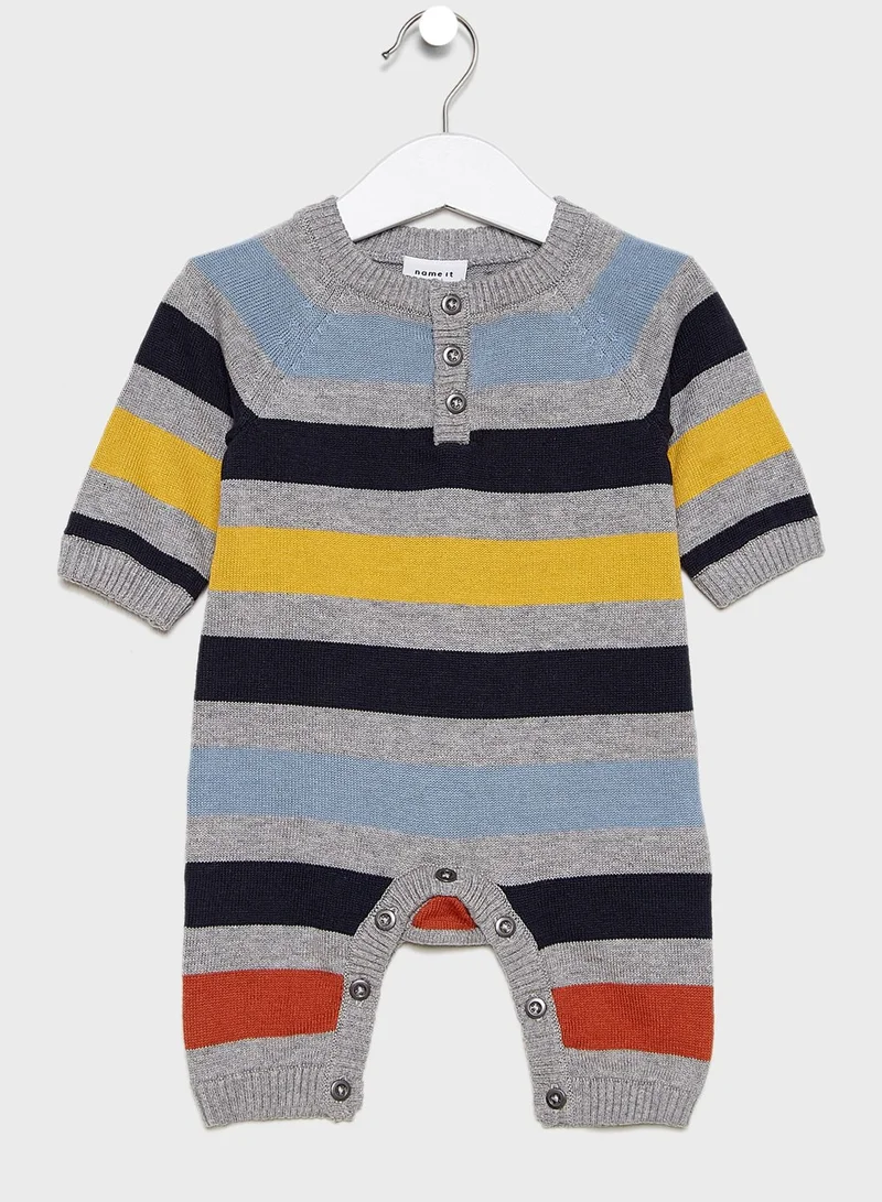NAME IT Infant Color Block Striped Bodysuit