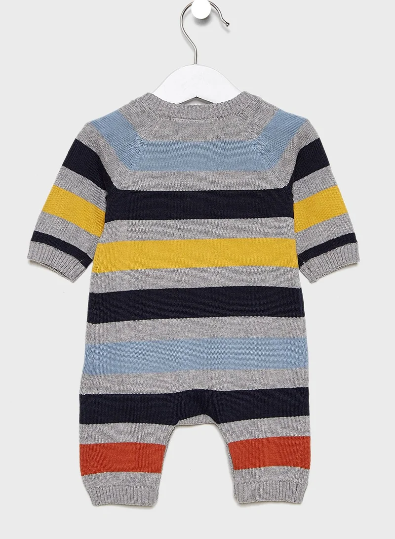 NAME IT Infant Color Block Striped Bodysuit