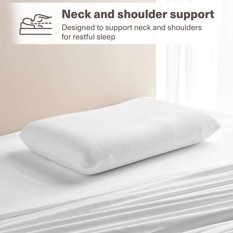 Pan Home Novera Memory Foam Pillow - White - Image 5