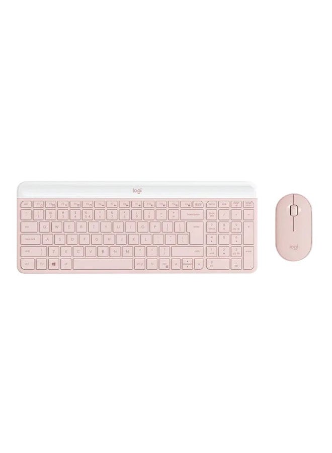 Logitech Keyboard And Mouse, 1000Dpi, MK470, US English, Qwerty, Wireless 920-011322 Pink - Image 2
