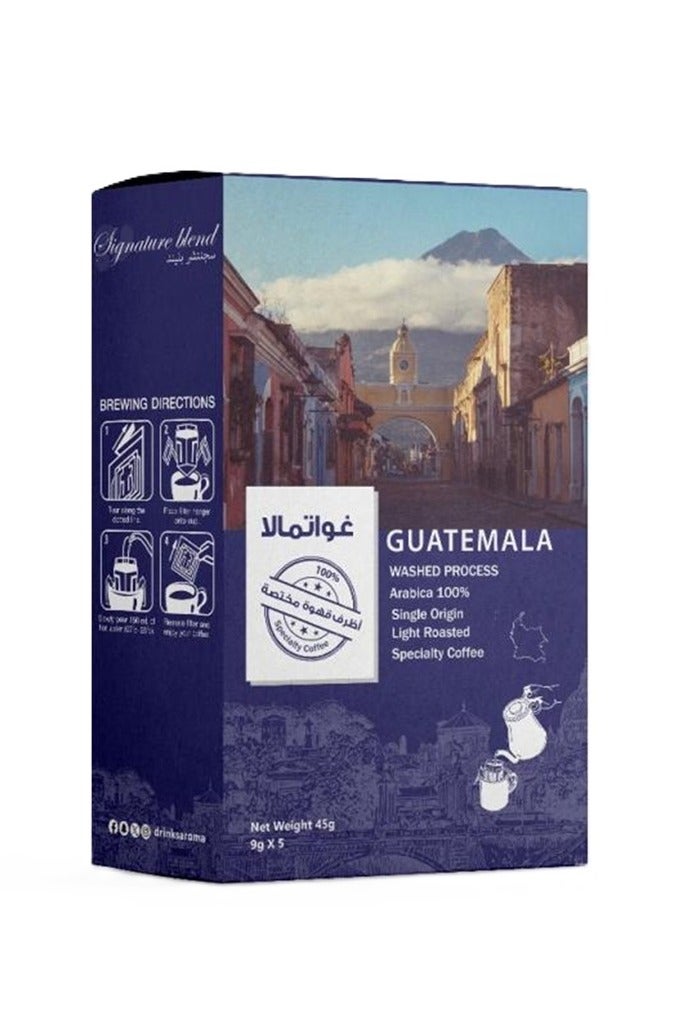 سيجنتشر كيس قهوة سيجنتشر بلند بالتنقيط (جواتيمالا) 9 جرام × 5 أكياس - Image 1