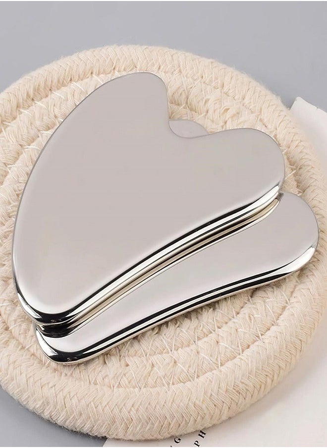 Generic Gua Sha Steel Metal Guasha Facial Massager Guasha Facial Tools Eye Roller Skin Massage Tool for Body Eyes Neck  - Image 5