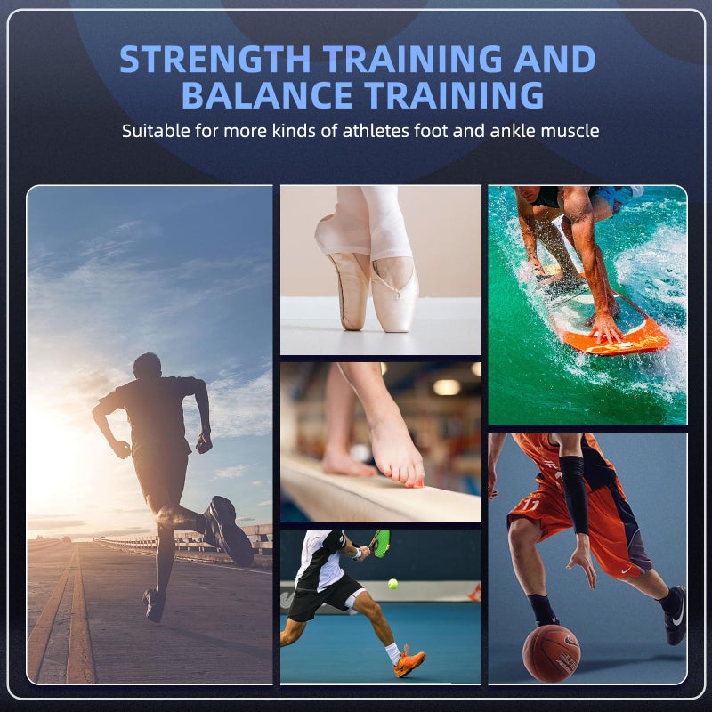 WANYIDA Ankle Foot Strengthener Exerciser for Sprained. Single Leg Balance Board, Posture Corrector, Foot Stretcher for Plantar Fasciitis Relief. Patent Pending - Image 3