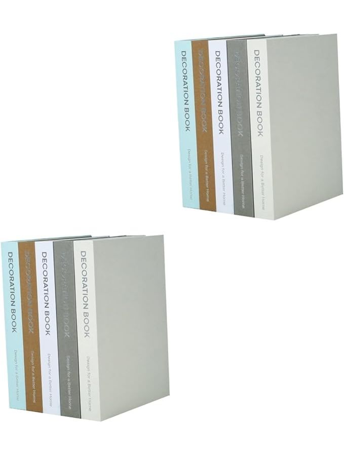 Modern Simulated Book Decor Desktop Ornaments For Home Office Dark Blue 21 5x15 7cm Set Of 2 - Image 1