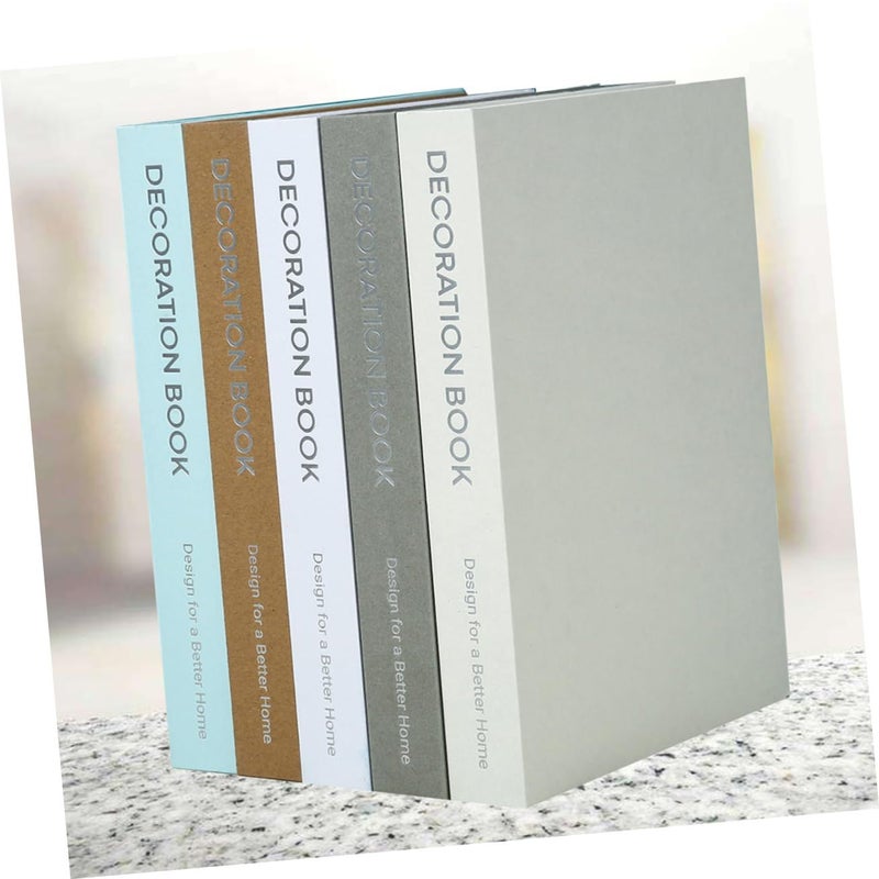 Modern Simulated Book Decor Desktop Ornaments For Home Office Dark Blue 21 5x15 7cm Set Of 2 - Image 4