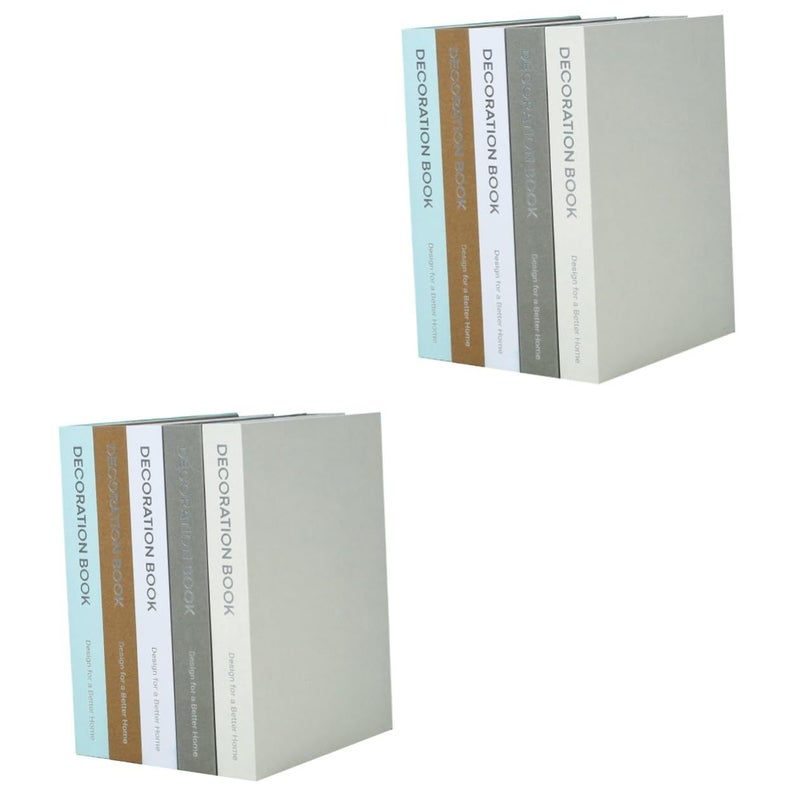 Modern Simulated Book Decor Desktop Ornaments For Home Office Dark Blue 21 5x15 7cm Set Of 2 - Image 2