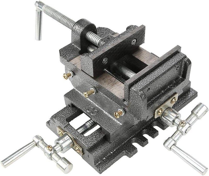 كلاراكو كماشة مثقاب منزلقة متقاطعة مقاس 4 بوصات مركبة عالية التحمل، كماشة منزلقة متقاطعة، حامل كماشة لطحن المعادن، أداة تثبيت كماشة، حامل كماشة - Image 1