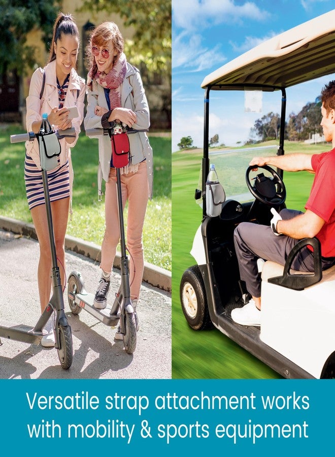 High Road Soft Bottle Holder with Phone Pocket - Insulating Cup Holder for Scooters, Walkers, Strollers and Wheelchairs - Image 5