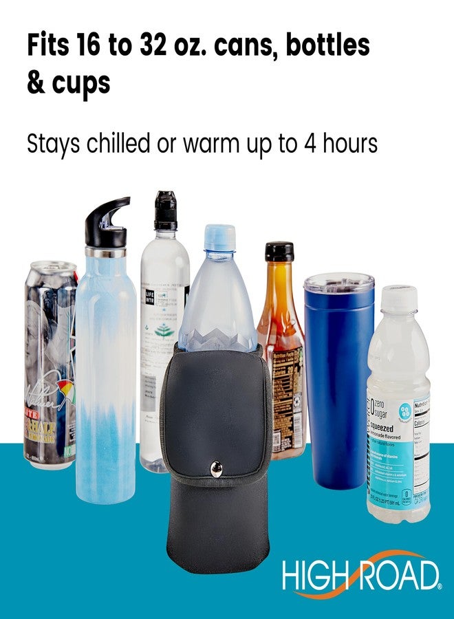 High Road Soft Bottle Holder with Phone Pocket - Insulating Cup Holder for Scooters, Walkers, Strollers and Wheelchairs - Image 4