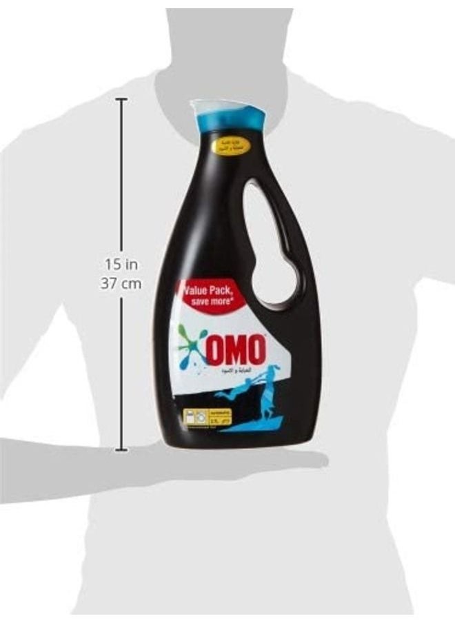 Omo - Omo Active Auto Laundry Detergent Liquid Perfect Black, 2.7 Liters - Image 1